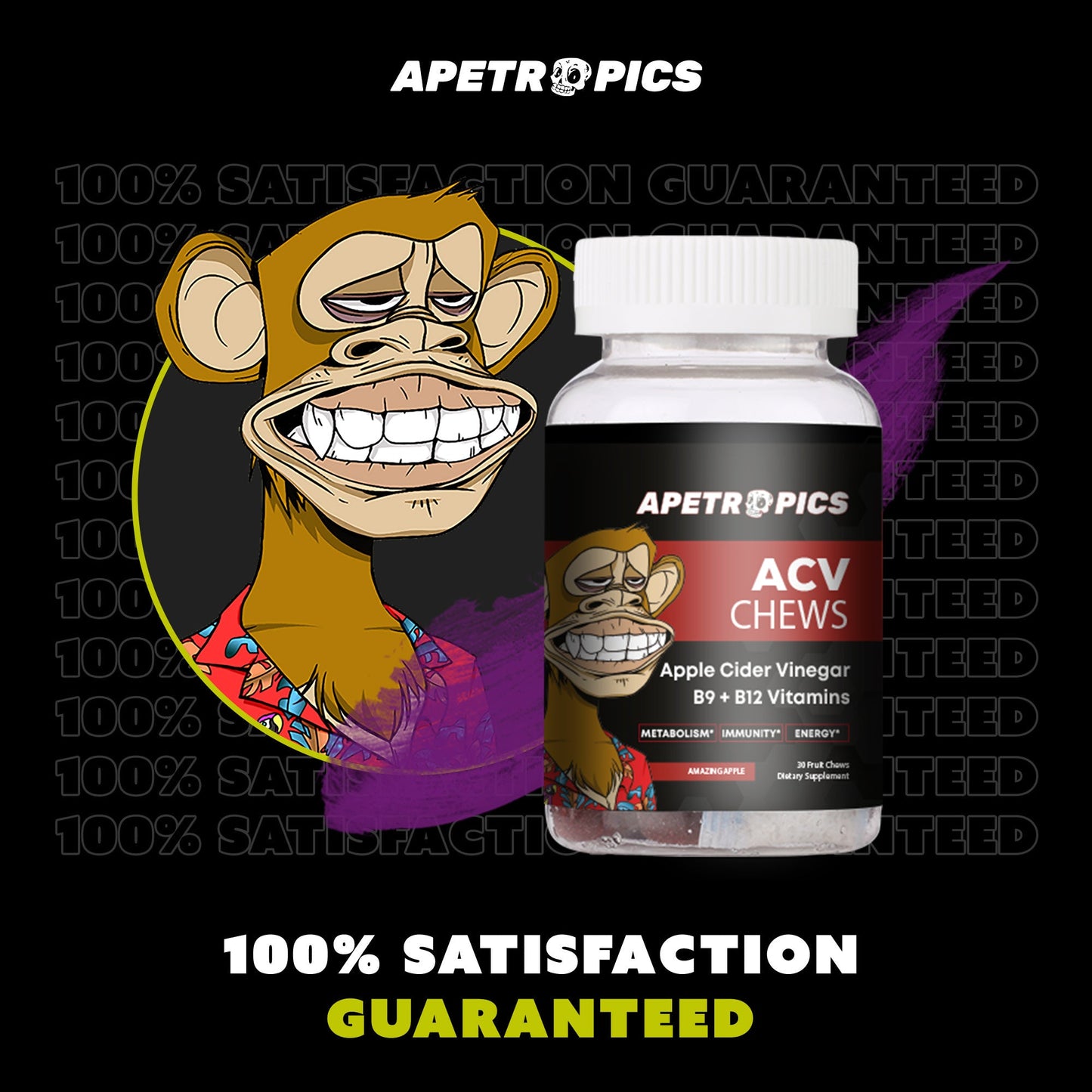 Apetropics Apple Cider Vinegar (ACV) Chews - 20% Off