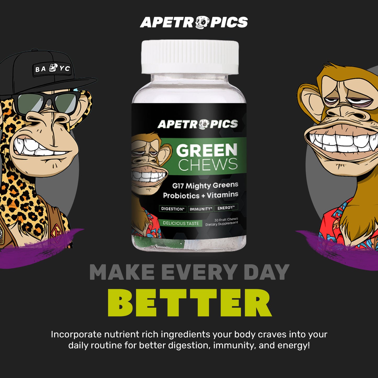 Apetropics Green Chews - Slider Image